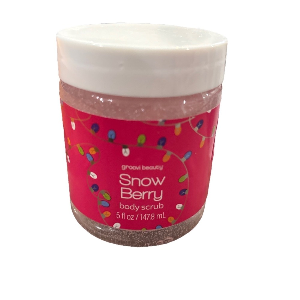New/Sealed Groovi Beauty Body Scrub Snow Berry 5oz Exfoliating Cleanser